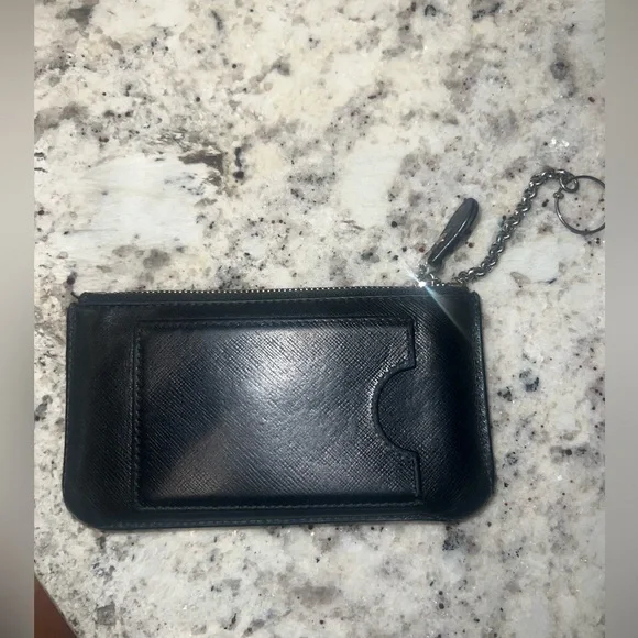 SALVATORE FERRAGAMO Saffiano leather key pouch - Picture 2 of 3